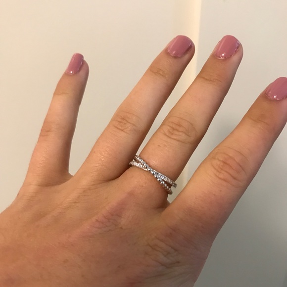 LAST ONE!! Sterling Silver Cubic Zirconia Ring - Picture 6 of 8